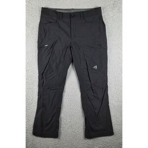 Eddie Bauer First Ascent Pants Mens 34x30 (34x28) Gray Stretch Outdoors Hiking